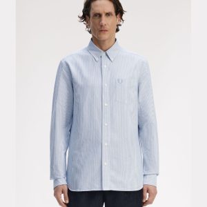 Fred Perry Camisa Oxford às riscas
