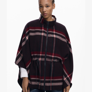 Poncho Desigual Checks Aldama