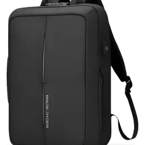 Mochila Premium Impermeável Anti Furto C/ Trava Notebook 15.6 C/ Usb Modelo Bold Mark Ryden - Cor Preto