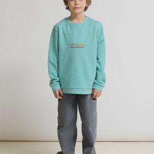 Blue Banana Dog Kids Crew Acqua