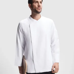 Jaleca de chef de manga comprida