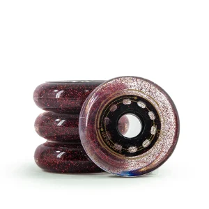 4 Rodas 80mm 83a Sakurai Glitter Vermelha
