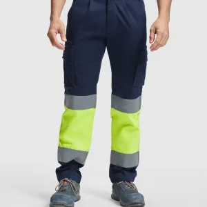 Calças multibolsos de alta visibilidade