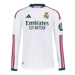 Camiseta Authentic Niño Manga Larga Primera Equipación Blanca 26/27