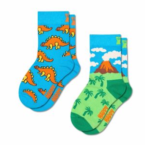 Happy Socks 2-Pack Stegosaurus