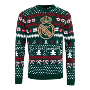 Jersey Navideño Escudo Verde/Multicolor