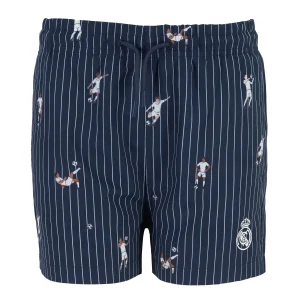 Bañador Diseño Jugadores Niño Azul/Blanco