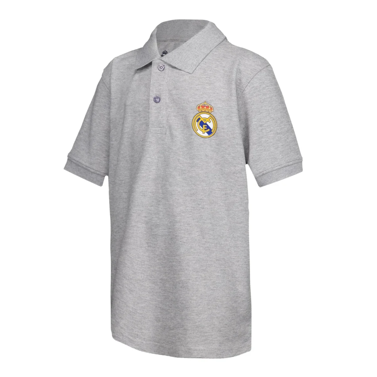 Polo Niños ECO Essentials Real Madrid Escudo Color Gris - Image 4