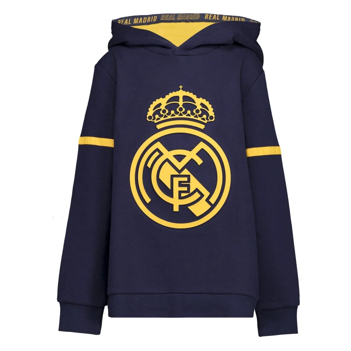 Sudadera Capucha Niños Kids on Tour Real Madrid Escudo en Relieve