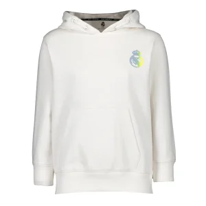 Sudadera Capucha Niño Fan Kids Blanca Real Madrid