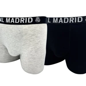 2 Pack Calzoncillos Boxers Niño Gris/Negro