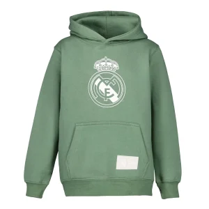 Sudadera Capucha Niños Color Crest Verde Oscuro Real Madrid