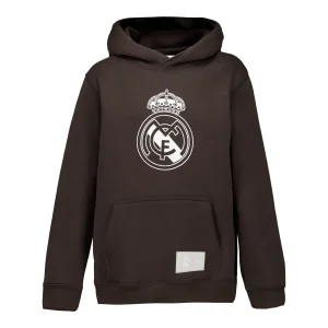 Sudadera Capucha Niños Color Crest Marrón Oscuro Real Madrid