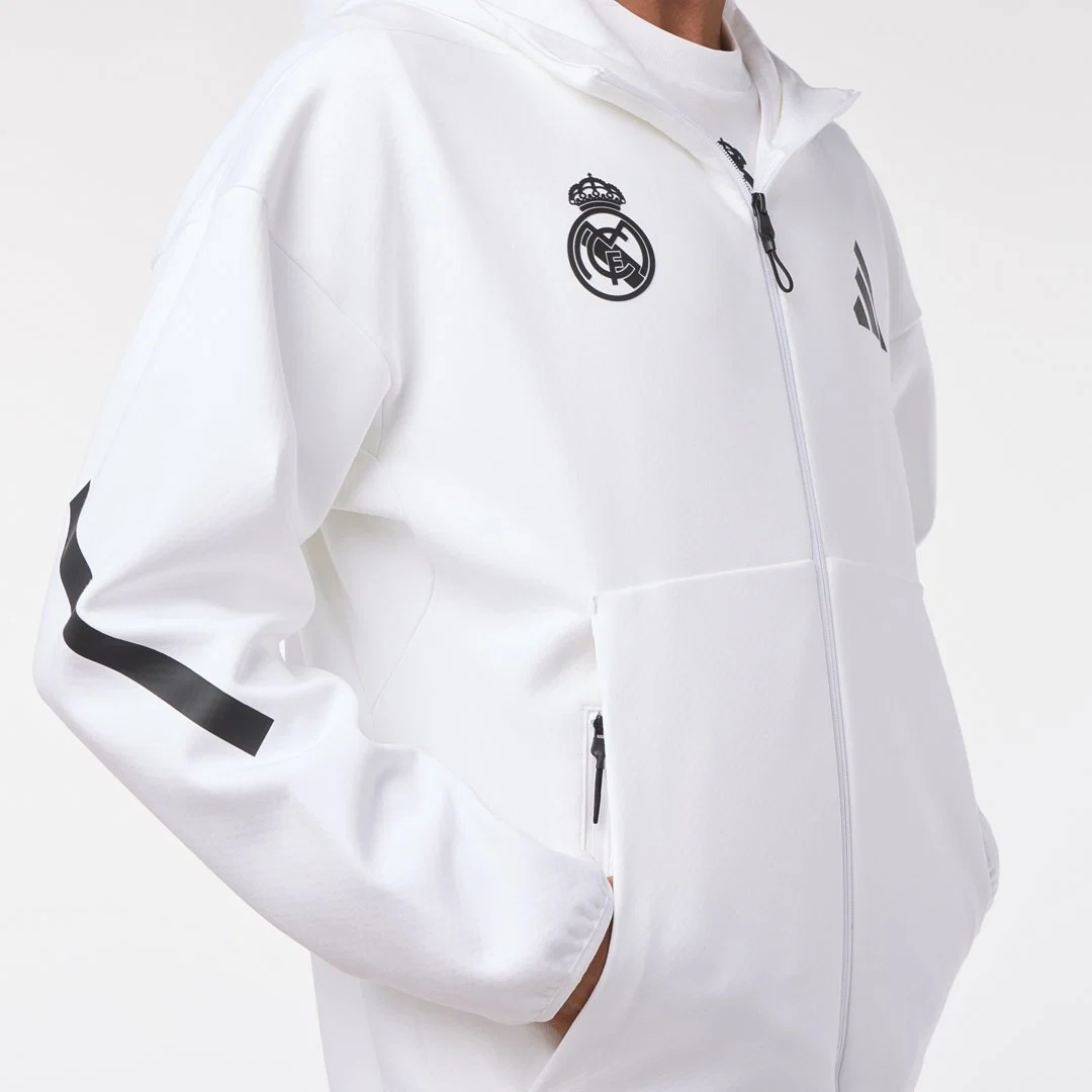 Chaqueta Cremallera Hombre adidas Real Urban Blanca - Image 6
