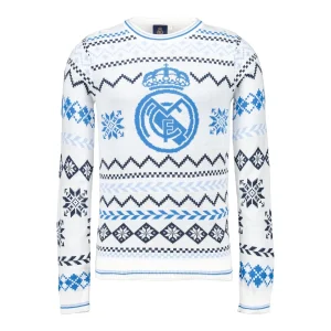 Jersey Navideño Hombre Escudo Blanco