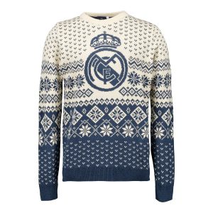 Jersey Navideño Hombre Escudo Beige