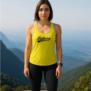 Regata Dry Feminina Trilheira Amarela